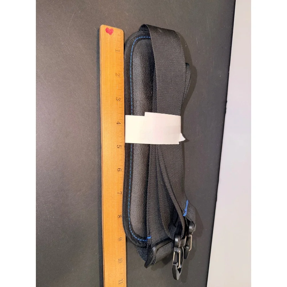RTIC Black Padded Adjustable Cooler Bag Shoulder Strap Blue Stitch Replacement